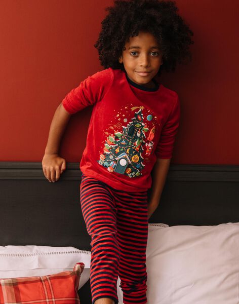 Pyjama de Noël en velours thème sapin DODILAGE / 22H5PG72PYJF528