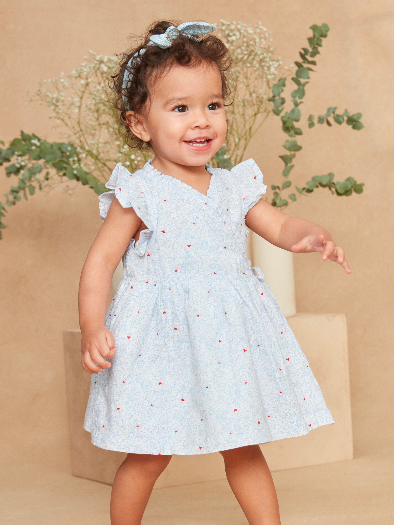 Robe cache coeur imprimee Fille Sergent Major