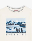 Tee-shirt pingouin écru DUPINGAGE / 22H3PGY2TML001