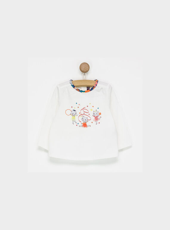 Tee shirt manches longues blanc PACORALIE / 18H1BF61TML001