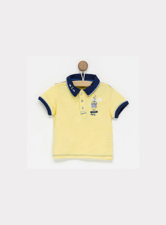 Polo jaune NAEDUSTIN / 18E1BGF1POL010