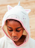 Poncho de bain écru à capuche  MRUCAPETTE / 25E4PFC3CDB001