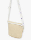 Sac besace en paille à fleurs FRESACETTE / 23E4PFI1BES009