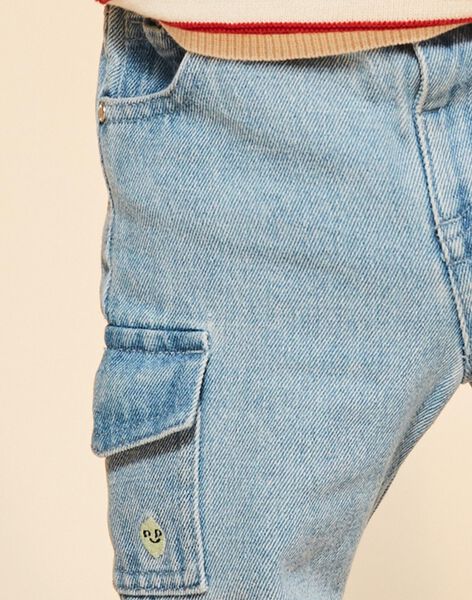 Jean en denim style cargo FACEAN / 23E1BGB1JEAP269