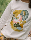 T-shirt écru à motifs licorne et forêt DEBARETTE / 22H2PFD1TML001
