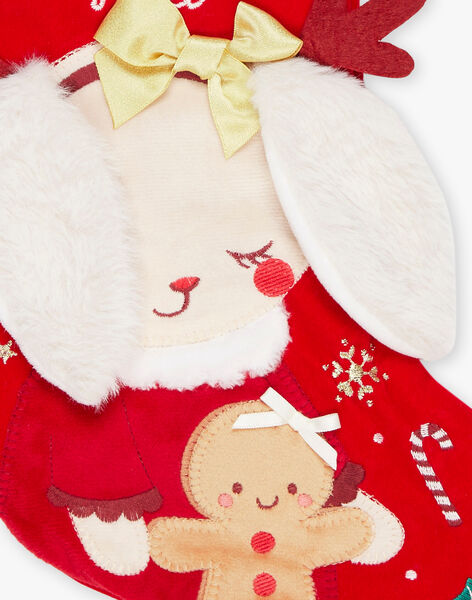 Botte de Noël en velours rouge lapin DUJUSTINE / 22H4BF71ACD050