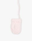 Moufles rose pâle DIPERLE / 22H4BFM2GAN301
