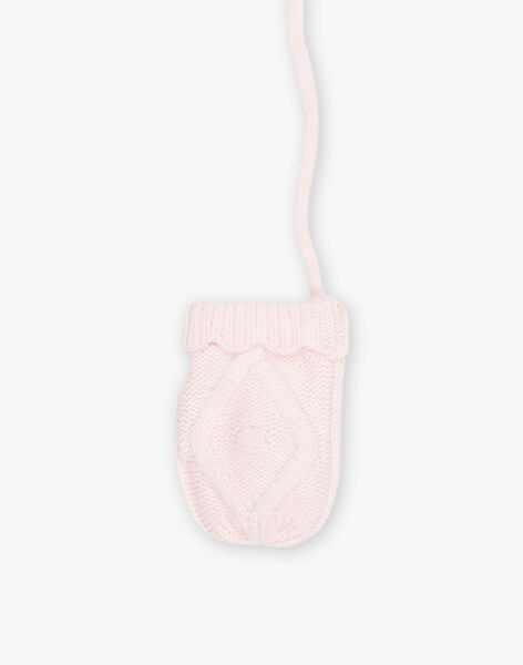 Moufles rose pâle DIPERLE / 22H4BFM2GAN301