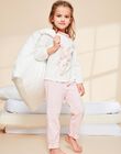 Ensemble pyjama écru à lapin et à carreaux FLORETTE / 23E5PF21PYJ001