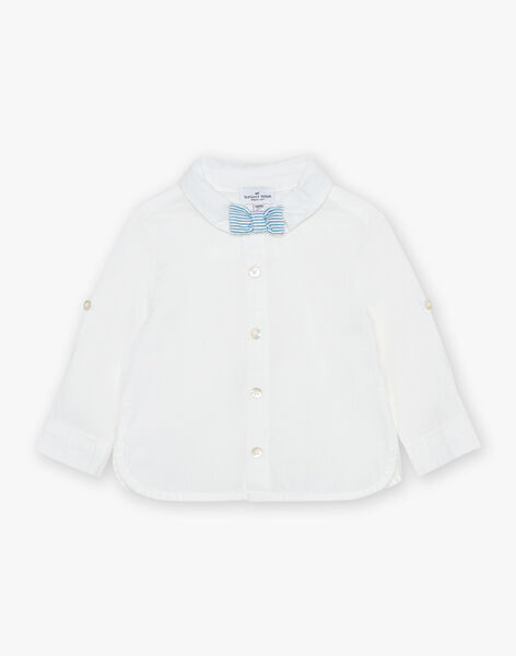 Chemise écrue en popeline FAETIENNE / 23E1BGI2CHM000
