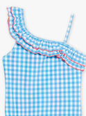 Maillot de bain 1 pièce à carreaux enfant fille CLIRETTE / 22E4PFO4D4K001