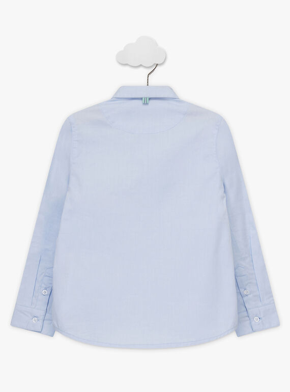 Chemise oxford bleue nœud papillon enfant garçon TIBOAGE / 20E3PGJ4CHM020