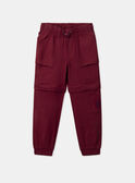 Pantalon Dézipable rouge MOCLAGE / 25E3PGJ1PANF504