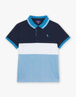 Polo tricolore à broderie dinosaure FRIPLAGE2 / 23E3PGC1POL201