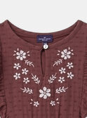 Robe gaze de coton brodée MABRODETTE / 25E2PF72ROB511
