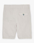 Bermuda à rayures beige et blanc FRESURAGE / 23E3PGI2BER806