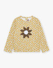 Sweat écru à fleurs et sequins réversibles FASWETTE / 23E2PF81SWE001