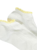 Chaussettes basses blanc RYEMIETTE / 19E4PFS1SOB001