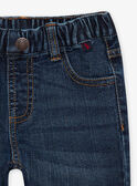 Jean denim foncé à coutures contrastées enfant garçon CAZIRAGE1 / 22E3PGF2JEAK005