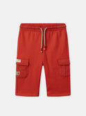 Pantalon confort rouge avec poches Bébé Garçon NADAMIEN / 25H1BGK2PANF508