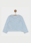 Cardigan bleu ciel RABARBARA / 19E1BF21CAR020