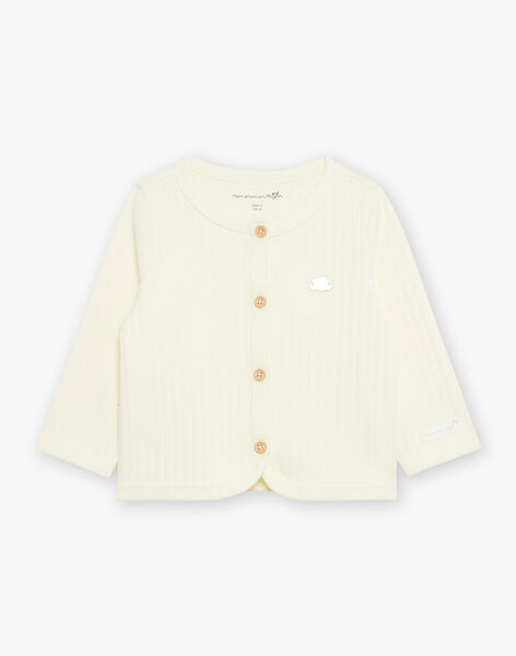Gilet vanille à manches longues FOLANT / 23E0CMT1CAR114