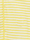 Cape de bain ambre jaune à capuche à rayures KISAM / 24E4BGG1CDBB101