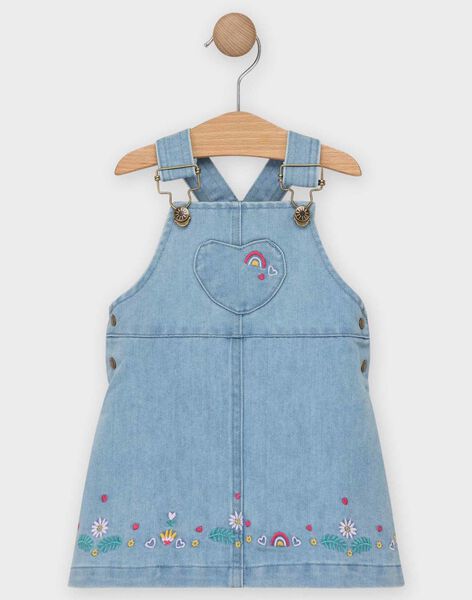 Robe Salopette En Jean Bebe Fille Les Jours Fleuris Bebe Sergentmajor