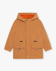 Parka camel 3 en 1 à capuche FRAVAGE / 23E3PG52PARA014