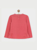 Tee shirt manches longues rose RABUMETTE / 19E2PF42TML303
