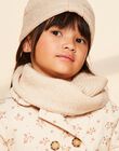 Snood beige en tricot FRASNOETTE / 23E4PF51SNO808
