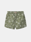 Short de bain kaki imprimé jungle  MISACHA / 25E4BGC1MAI626