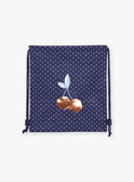 Sac à dos bleu marine à pois blancs FRYSAKETTE / 23E4PFL1BES070