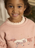 Sweat rose doublé polaire LOISWETTE / 24H2PFU1SWEK007