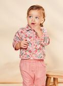 Veste matelassée vieux rose à fleurs FAIMIMI / 23E1BFD2CARD318