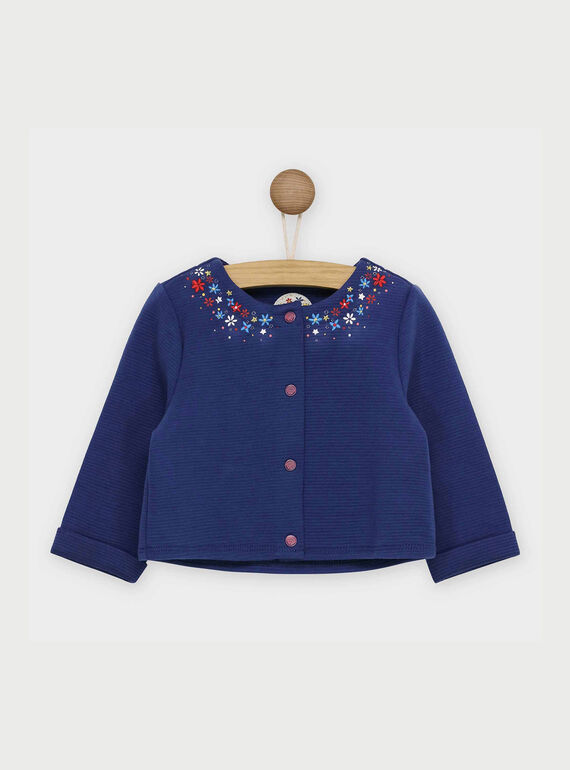 Cardigan bleu marine RAMAUD / 19E1BFE2CAR070