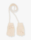 Gants beige en tricot FRAGANETTE / 23E4PF51GAN808