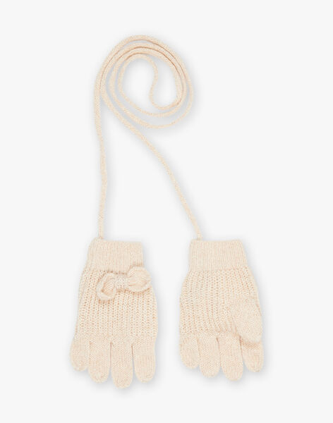 Gants beige en tricot FRAGANETTE / 23E4PF51GAN808