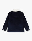 Veste en velours marine DAVELAGE / 22H3PGG1VES070