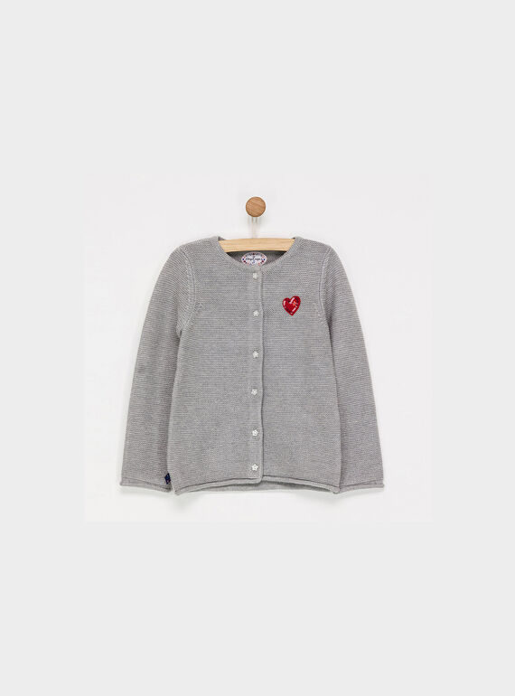 Cardigan argent PADARETTE / 18H2PFD1CAR956