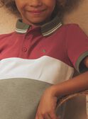 Polo colorblock avec dinosaure FRIPLAGE1 / 23E3PGD1POL628