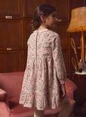 Robe fleurie col claudine  LADEDETTE / 24H2PFQ1ROB001
