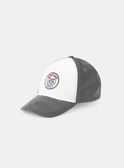 Casquette gris et blanc en velours avec patch tigre Garçon NOCASKAGE / 25H4PGP1CHAJ912