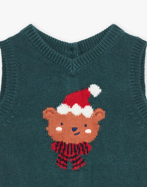 Cardigan sans manches à imprimé Noël DAWILLIAM / 22H1BG61CSM060