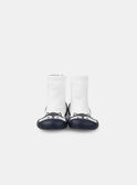 Chausson chaussette blanc avec tête de raton laveur Bébé Garçon NAIDRISS / 25F10BG32D08001