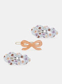 Barrettes fleurs et noeud MALAETTE / 25E4PFM1BRT954