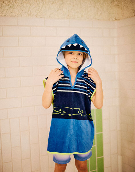Cape de bain motif requin enfant garçon CYCAPAGE / 22E4PGO1CDBC244
