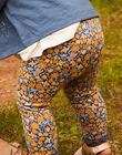 Chemisier écru avec legging et bandeau bleu marine à fleurs 23E1BF81ENS001