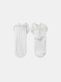 Chaussettes écrues avec noeud en tulle  MRECHOETTE / 25E4PFL1SOB001