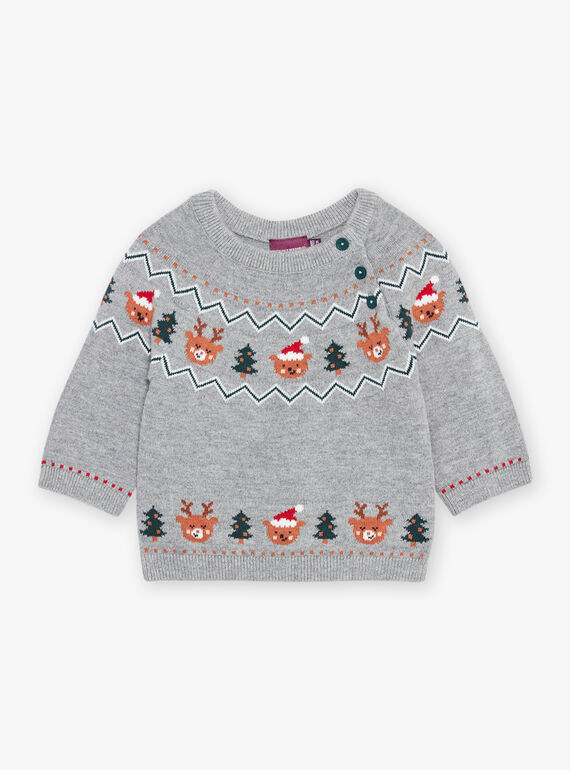 Pull à imprimé Noël DAWAYATT / 22H1BG61PULJ922